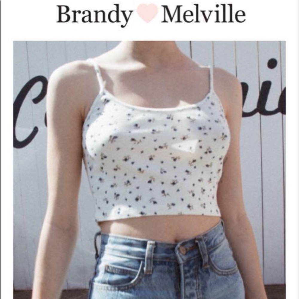 Brandy Melville floral skylar tank